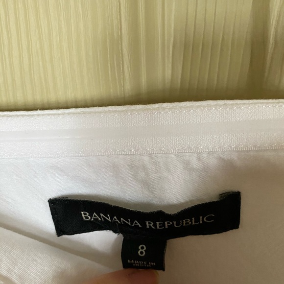 Banana Republic White Pleated Dress - Picture 6 of 6